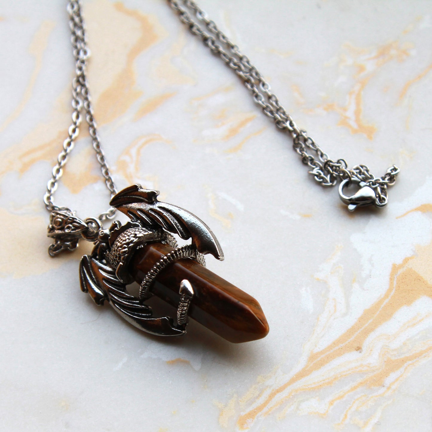 Sambucus Dragon Guardian Pendulum Necklace
