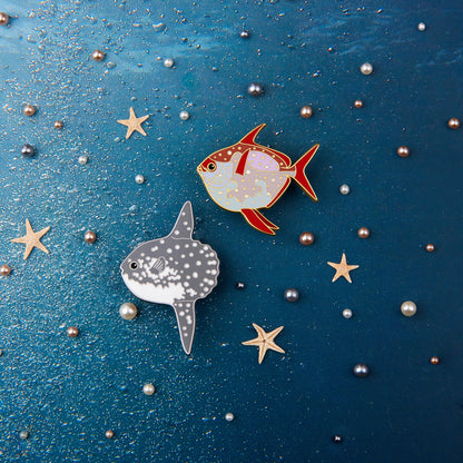 daparo Enamel Pins "Sunfish & Moonfish"