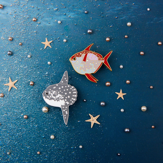 daparo Enamel Pins "Sunfish & Moonfish"