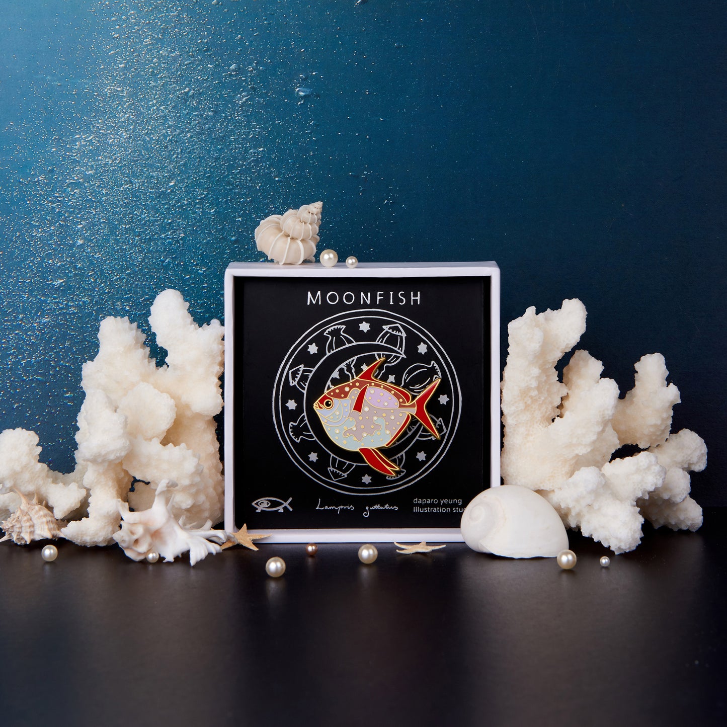 daparo Enamel Pins "Sunfish & Moonfish"