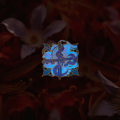 daparo Glow-in-the-Dark Enamel Pins "Coral Snake"