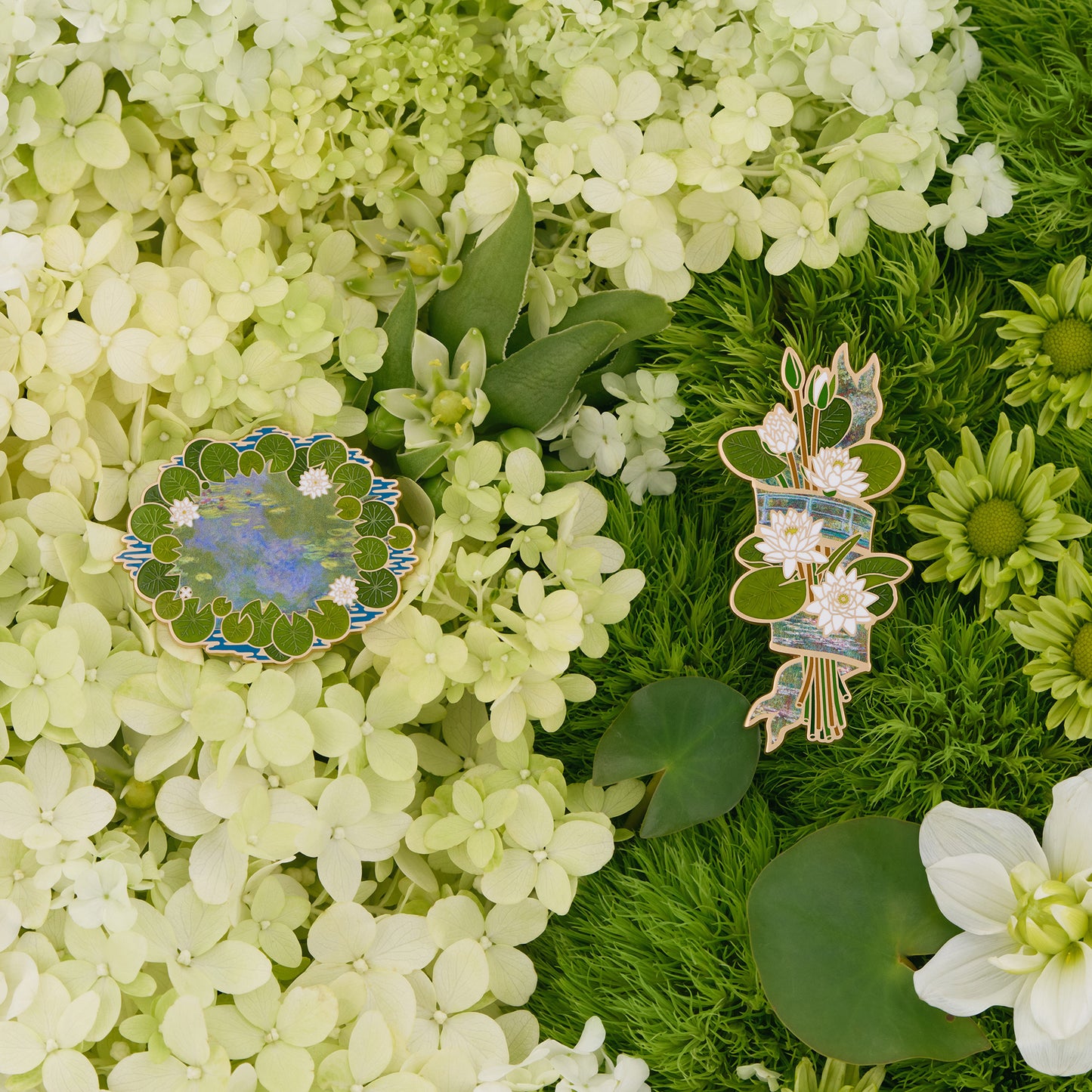 daparo Enamel Pins "Monet's Water Lily Pond"