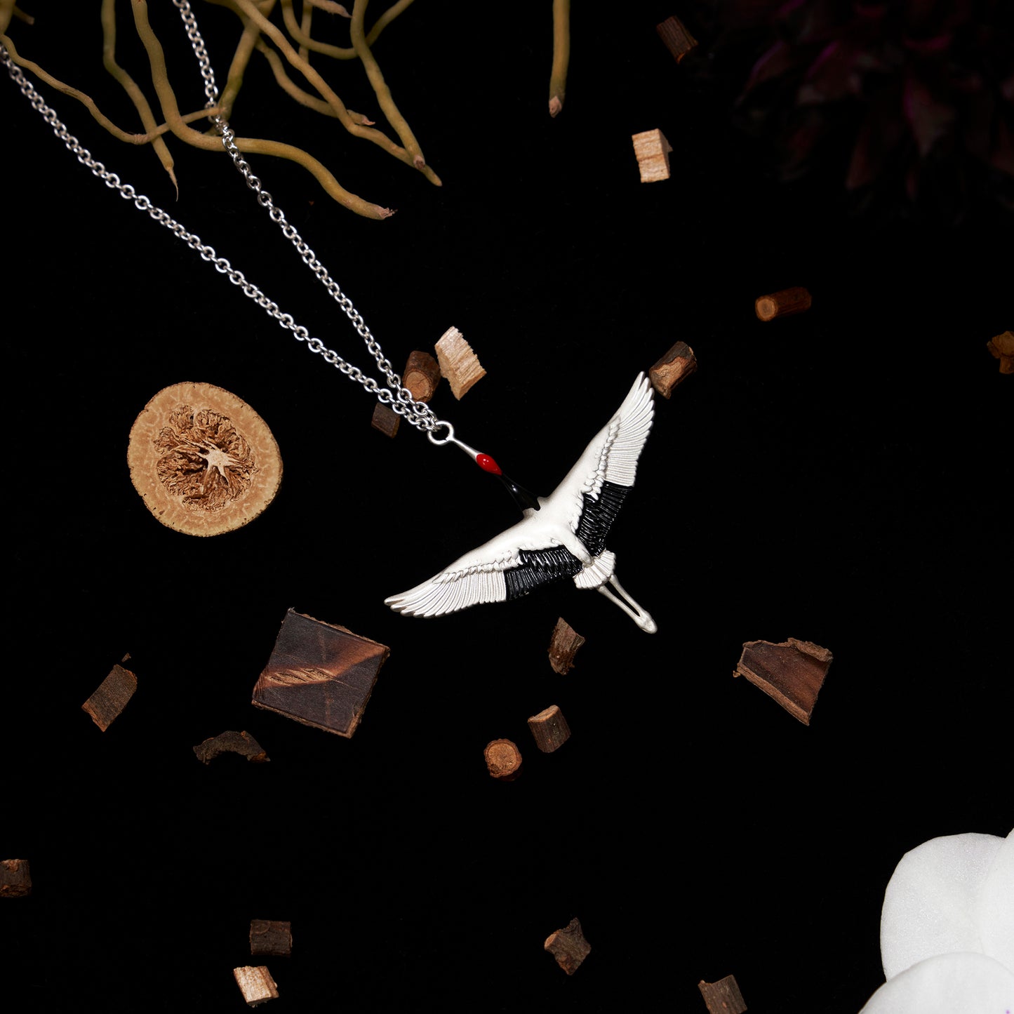 daparo Creature Jewelry Sets "Red-Crowned Crane"
