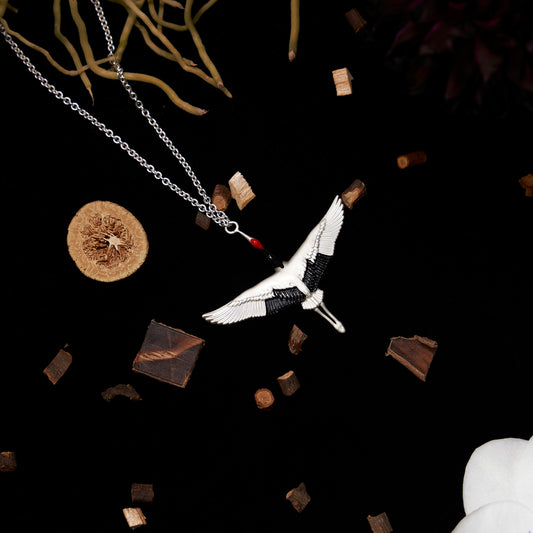 daparo Creature Jewelry Sets "Red-Crowned Crane"
