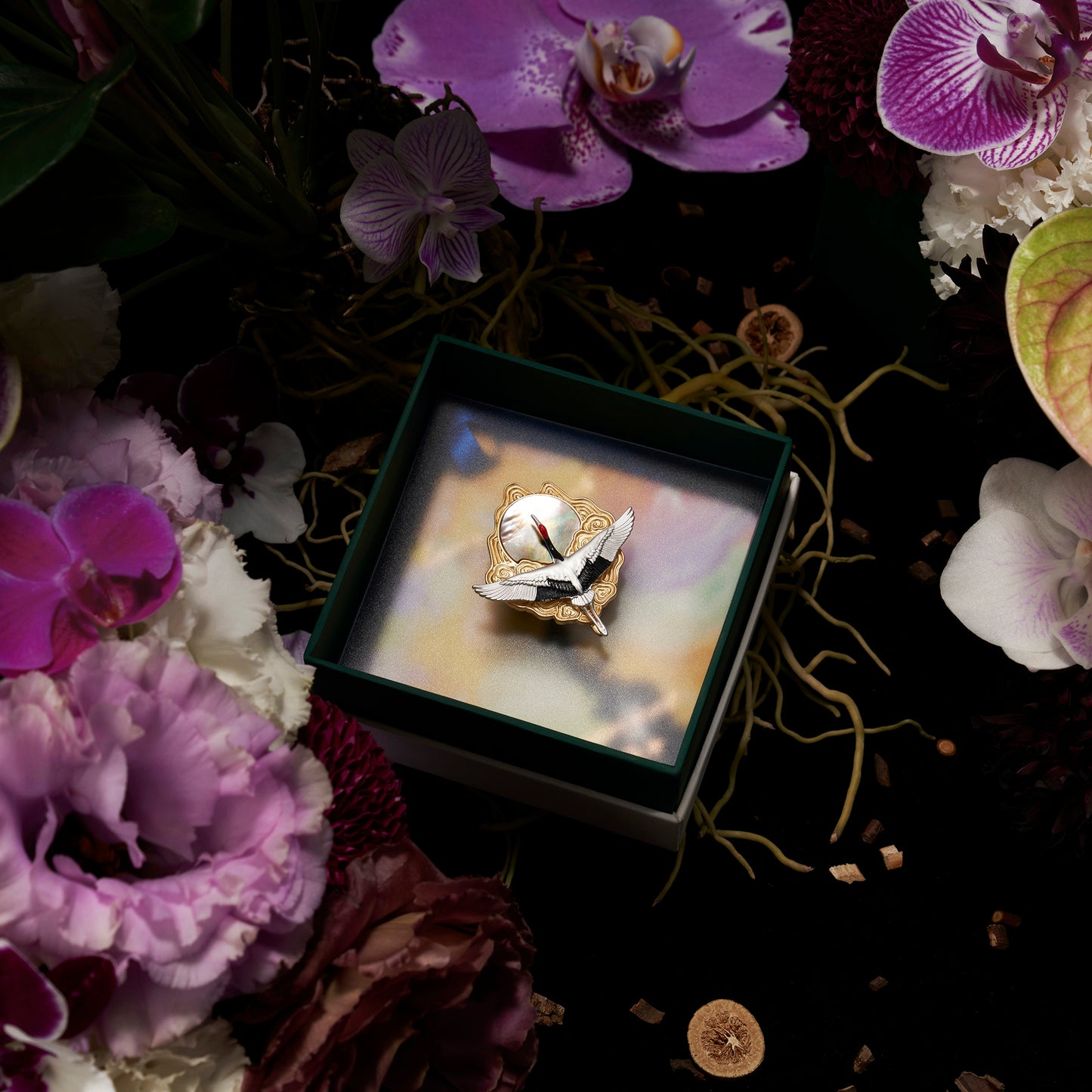 daparo Creature Jewelry Sets "Red-Crowned Crane"