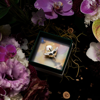 daparo Creature Jewelry Sets "Red-Crowned Crane"