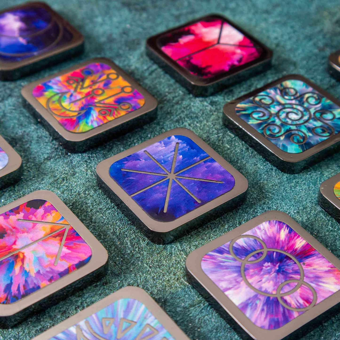 Moonbow Witch Runes (13-Piece, Square)