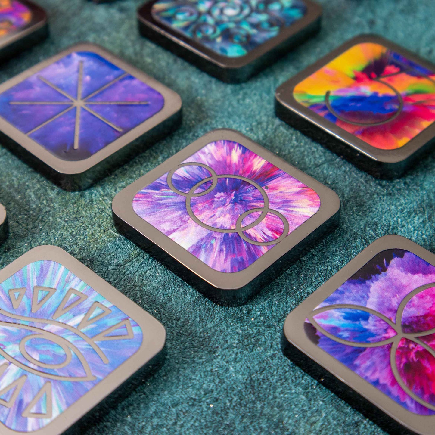 Moonbow Witch Runes (13-Piece, Square)