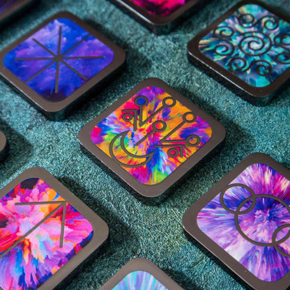 Moonbow Witch Runes (13-Piece, Square)