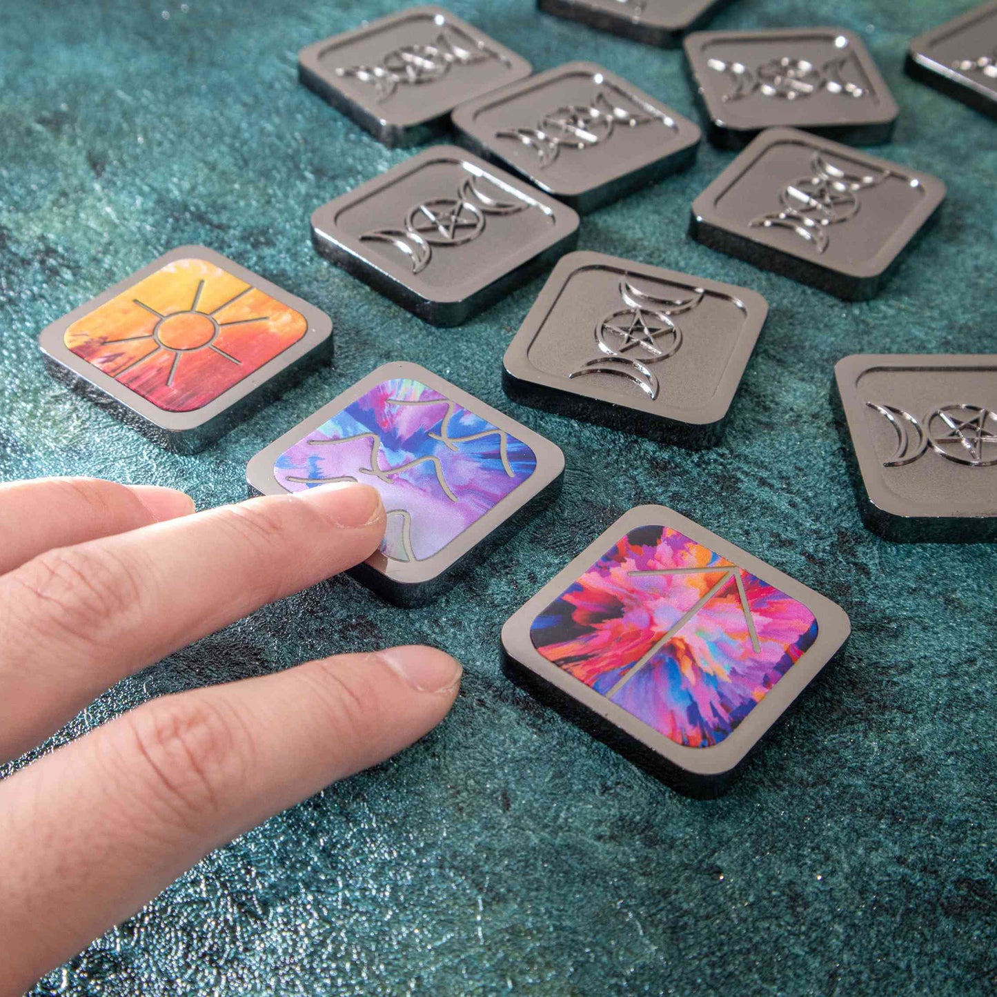 Moonbow Witch Runes (13-Piece, Square)
