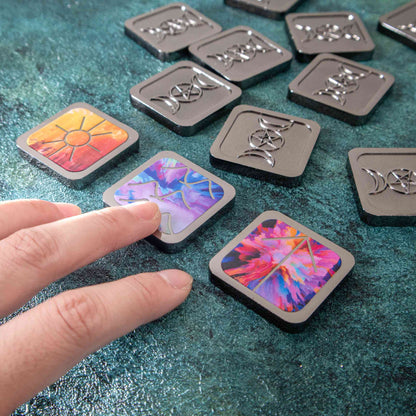 Moonbow Witch Runes (13-Piece, Square)