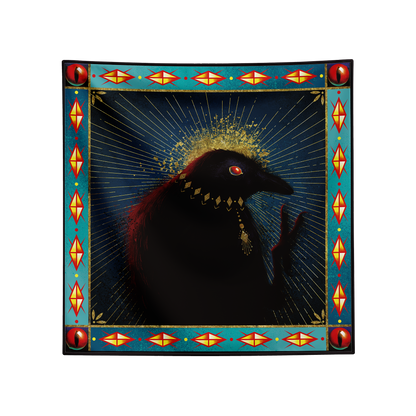 Shadow Night Raven Tarot Cloth (Blue)
