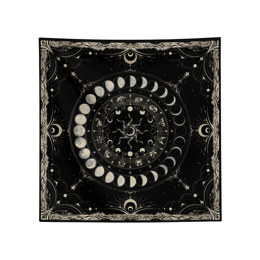 Mood Diary Tarot Cloth "Moon Phases"