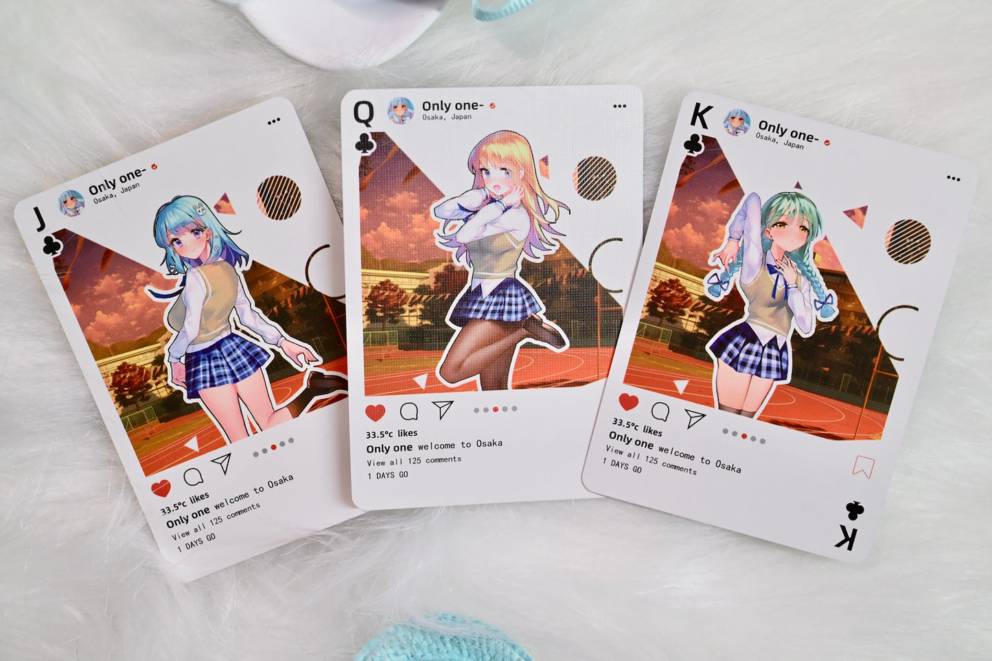 Sweet Cosplay Show Playing Cards