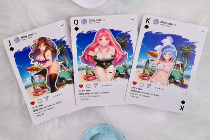 Sweet Cosplay Show Playing Cards