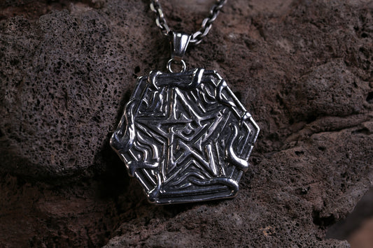 Lovecraftian Elder Sign Pendant Necklace