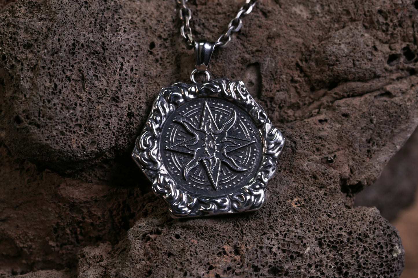 Lovecraftian Elder Sign Pendant Necklace
