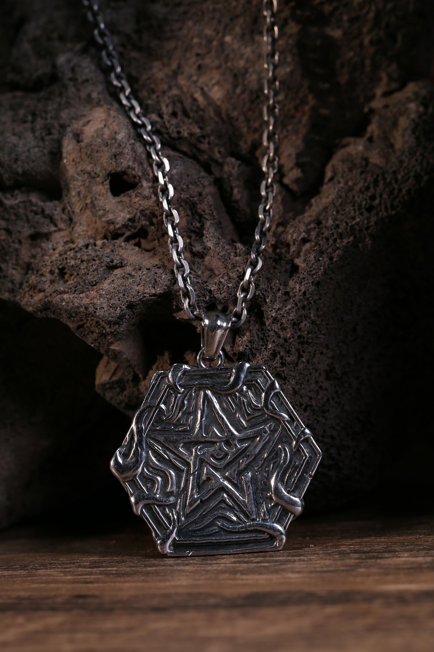 Lovecraftian Elder Sign Pendant Necklace