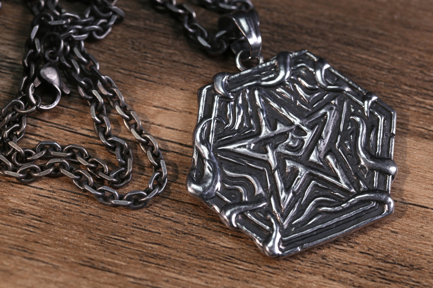 Lovecraftian Elder Sign Pendant Necklace