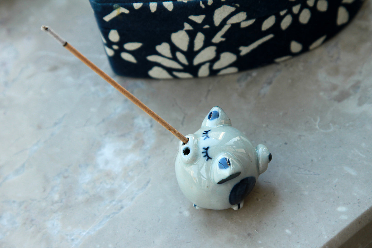 Hand-Pinched Blue & White Ceramic Animal Figurines by BAOZAO
