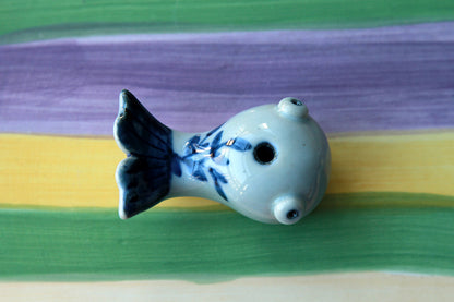 Hand-Pinched Blue & White Ceramic Animal Figurines by BAOZAO