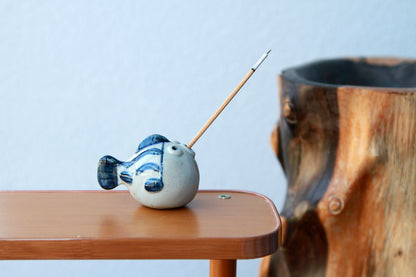 Hand-Pinched Blue & White Ceramic Animal Figurines by BAOZAO