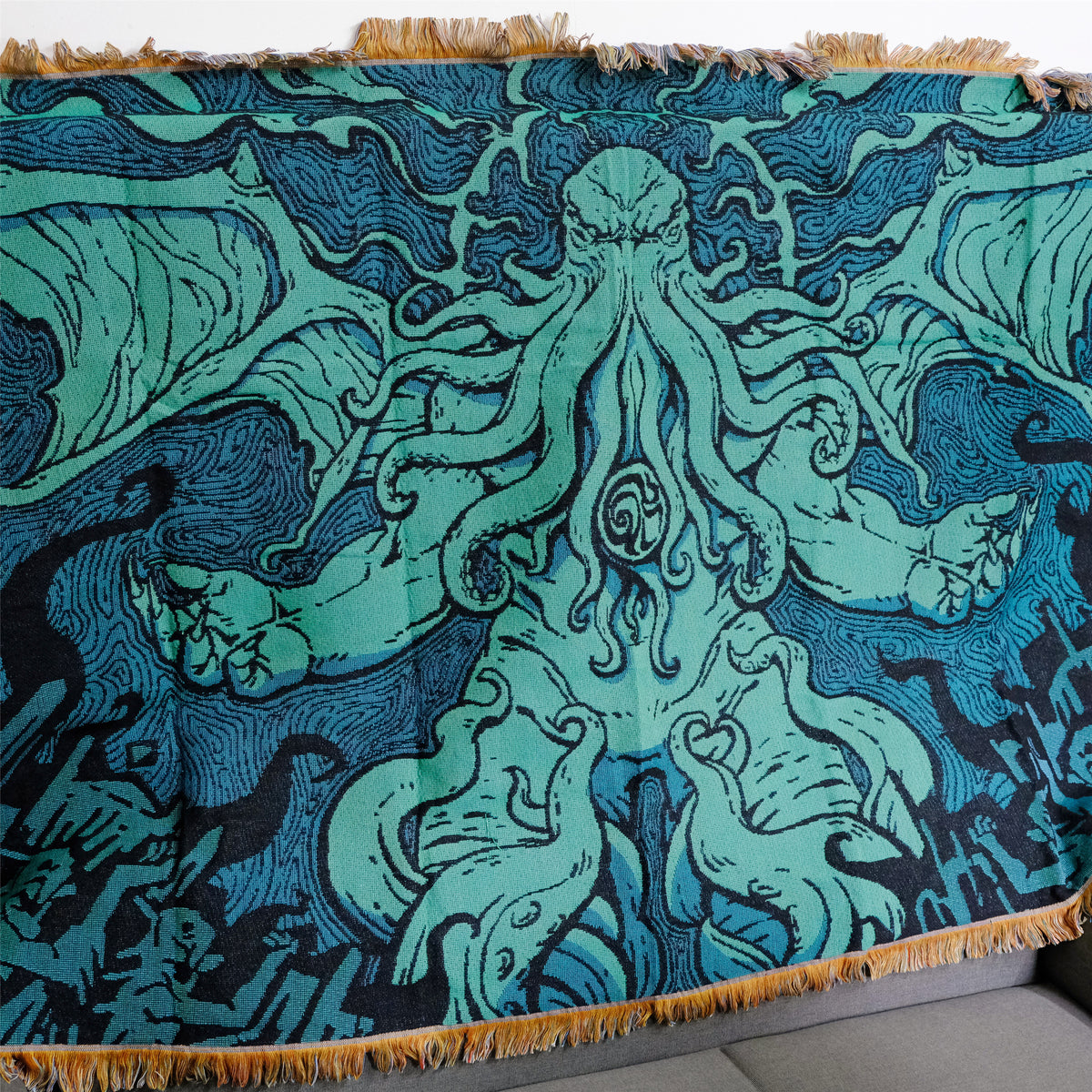 Heralds of the Unseen Cthulhu Mythos Art Blankets