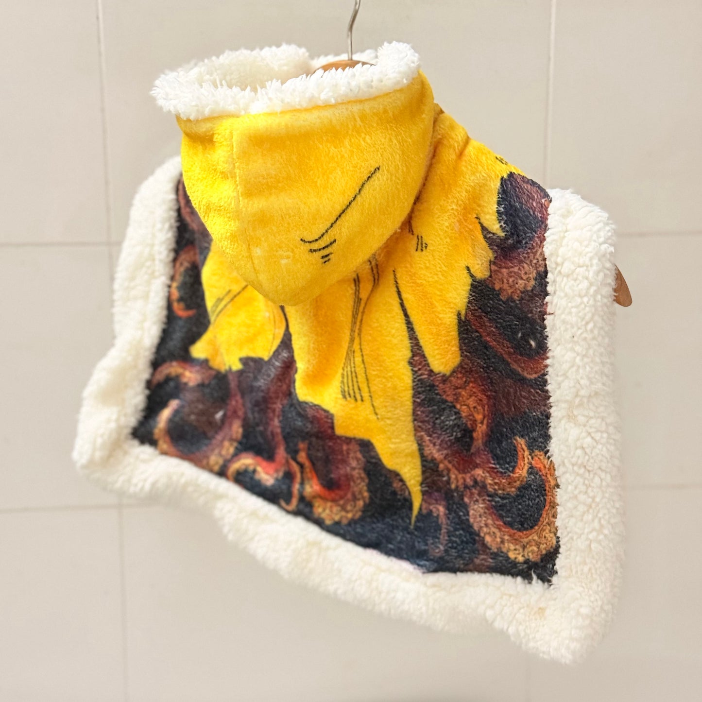 The King in Yellow Hooded Blanket & Matching Pet Cape
