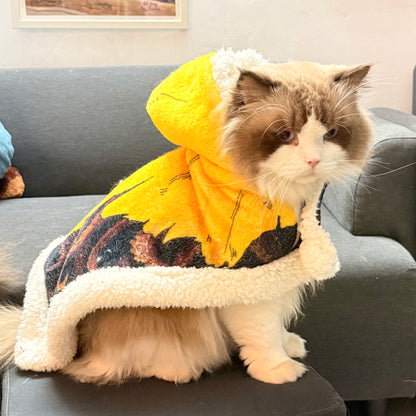 The King in Yellow Hooded Blanket & Matching Pet Cape