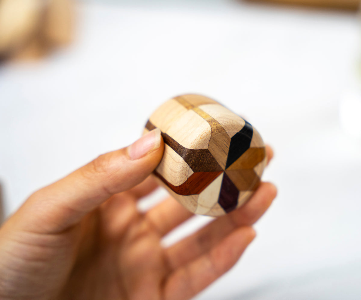 Mini Wooden Jewelry Box by LEYIN