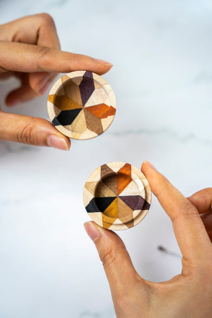 Mini Wooden Jewelry Box by LEYIN