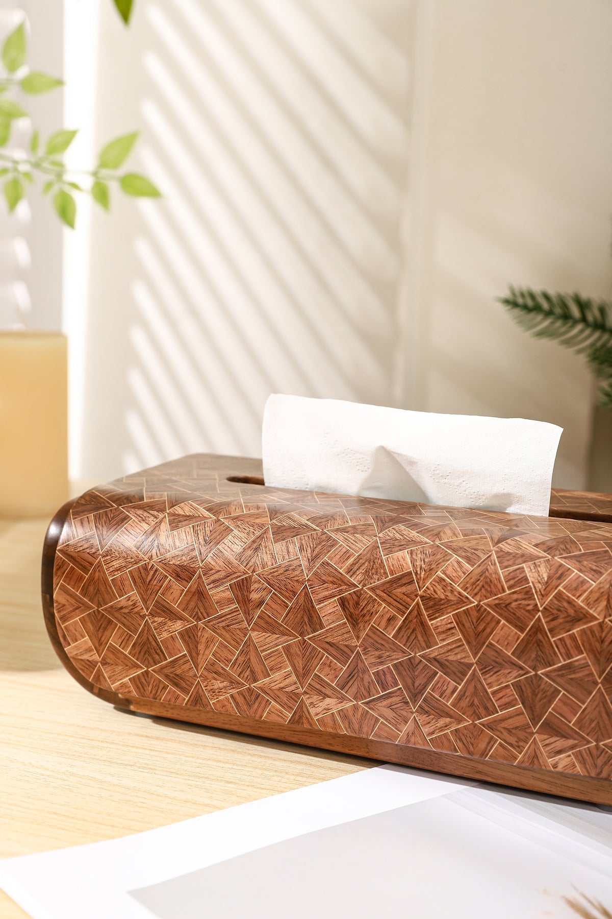 Wooden Tissue Box by LEYIN