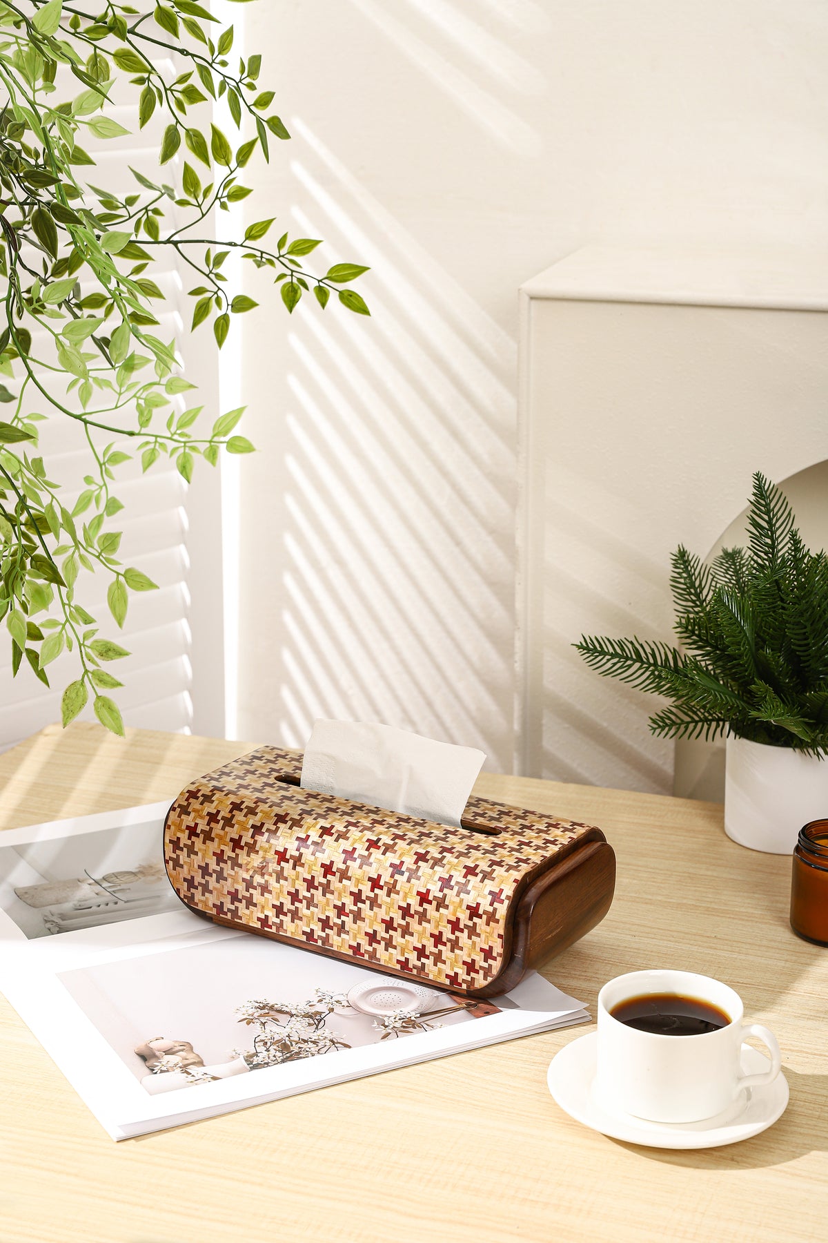 Wooden Tissue Box by LEYIN