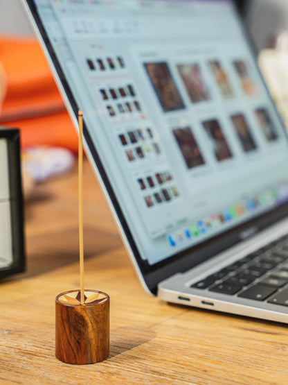 Multifunctional Wooden Incense Holder by LEYIN