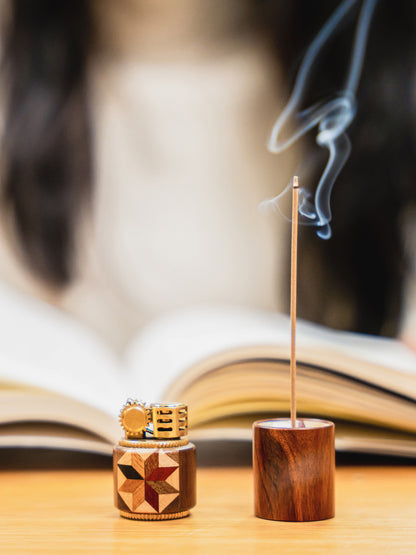 Multifunctional Wooden Incense Holder by LEYIN