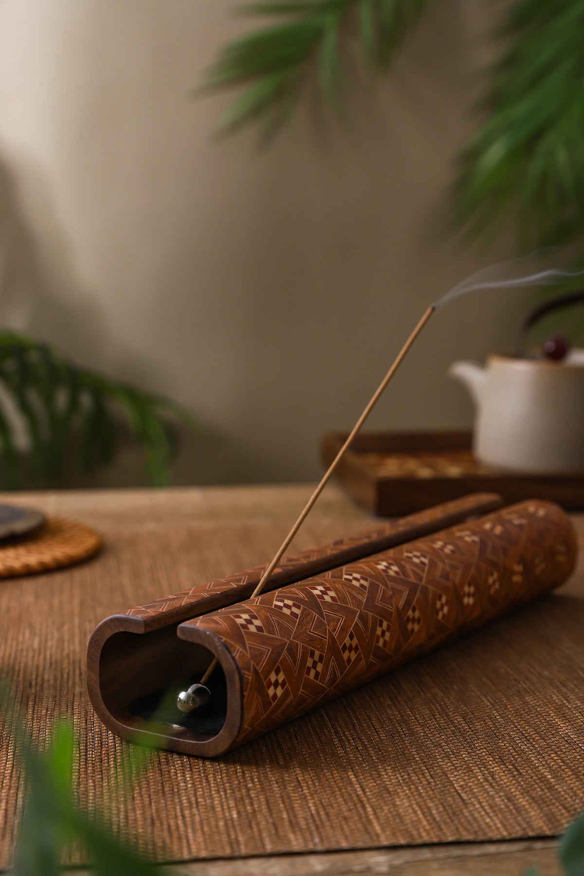 Wooden Incense Holder by LEYIN