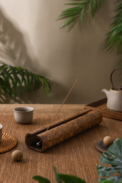 Wooden Incense Holder by LEYIN
