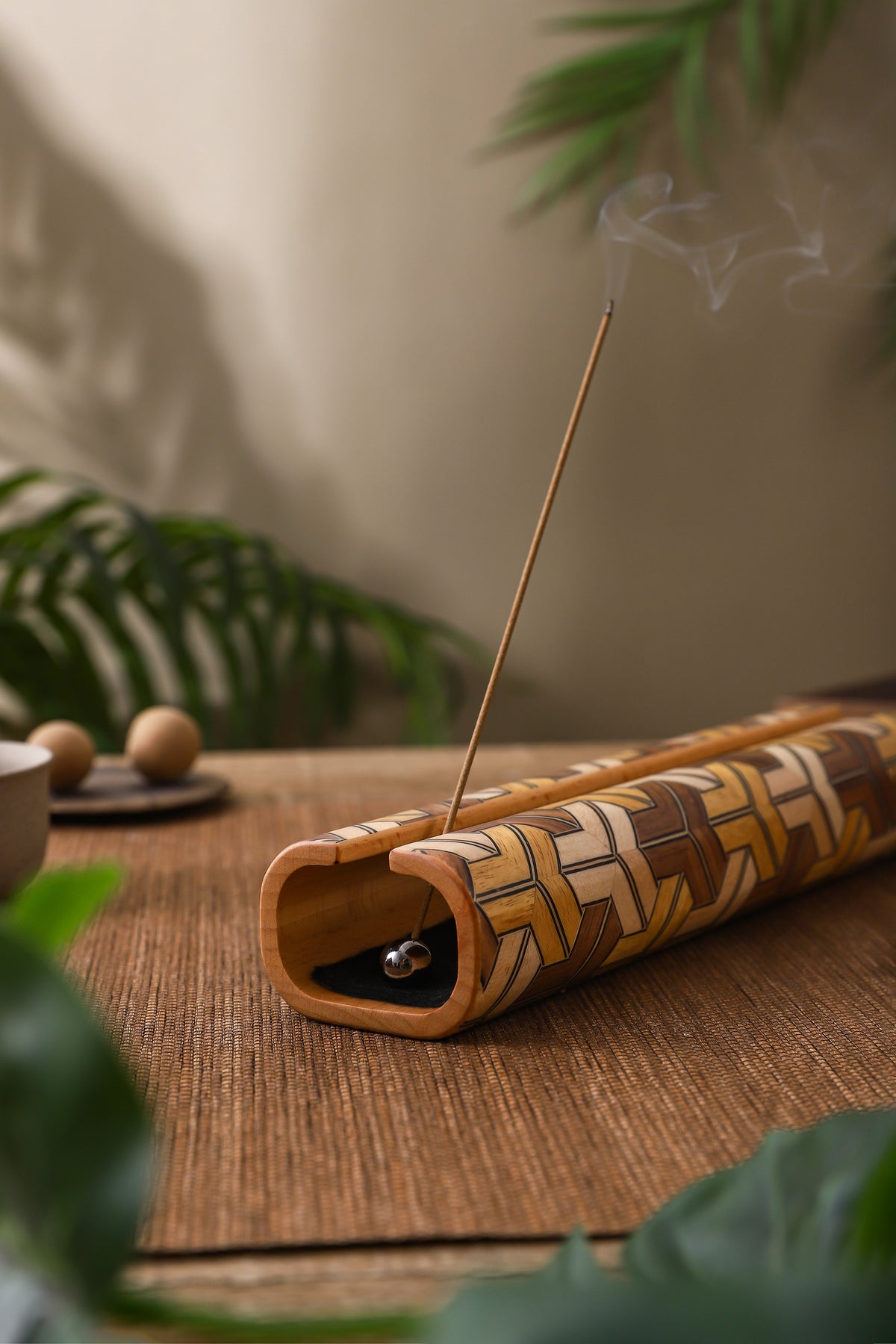 Wooden Incense Holder by LEYIN