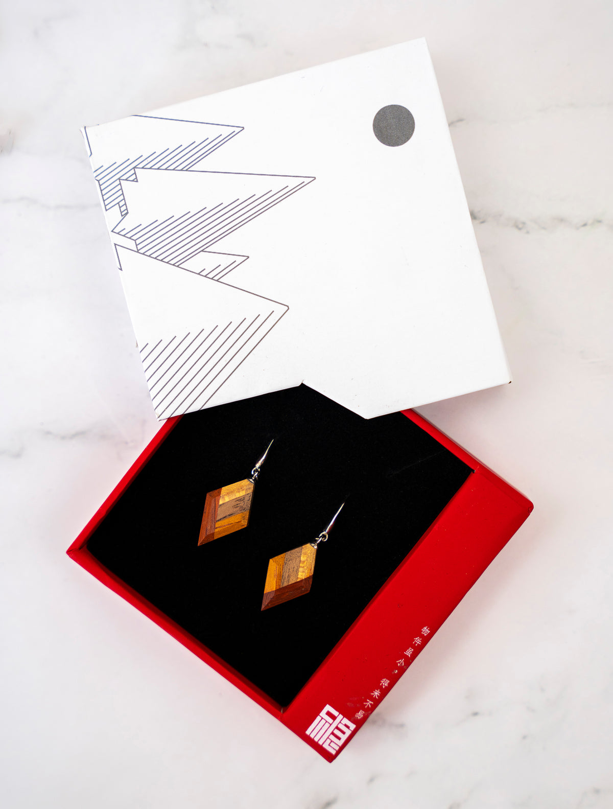 Leaf Shaped Wooden Necklaces & Earrings by LEYIN