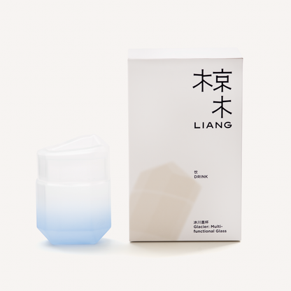 Glacier Drinking Glass (Blue)