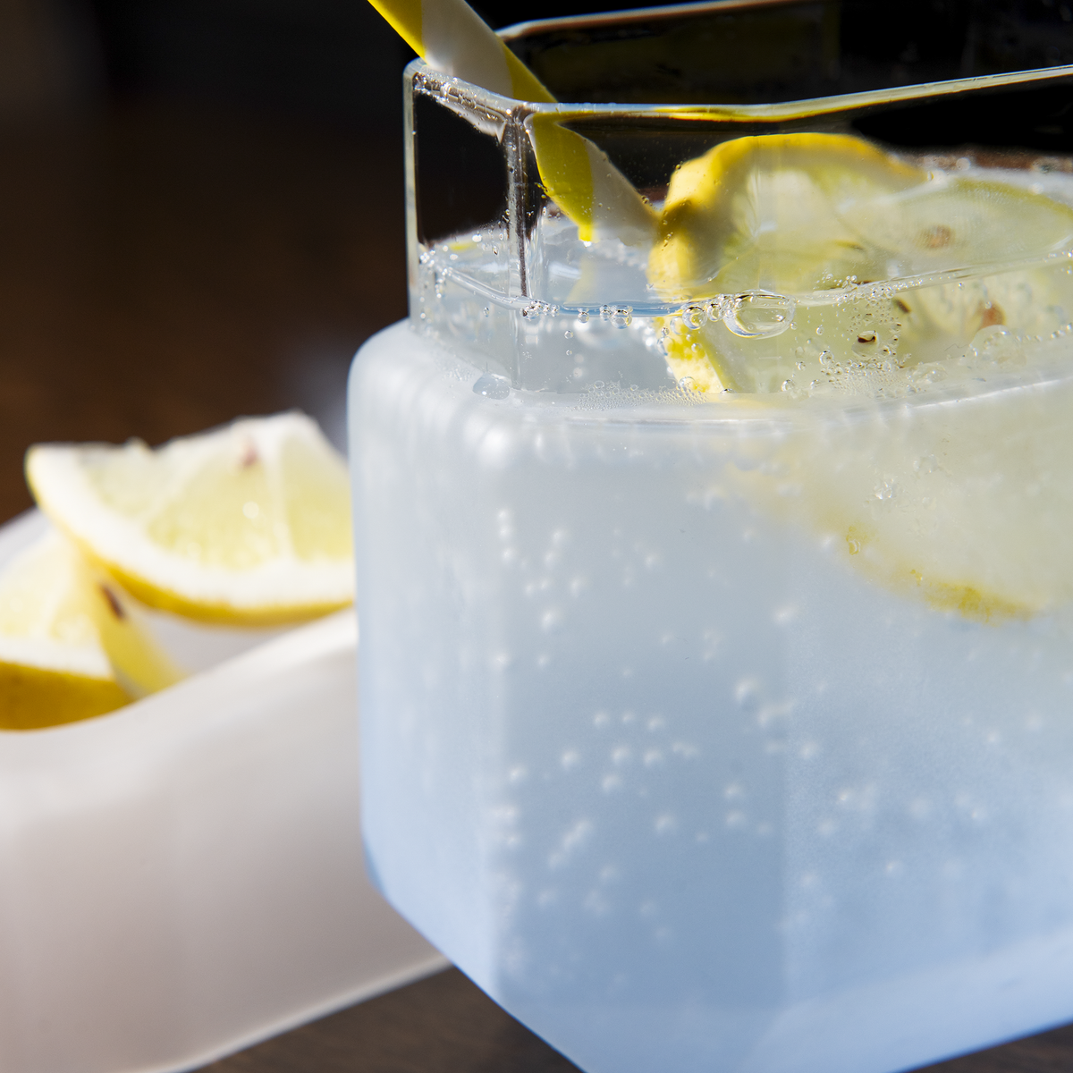 Glacier Drinking Glass (Blue)