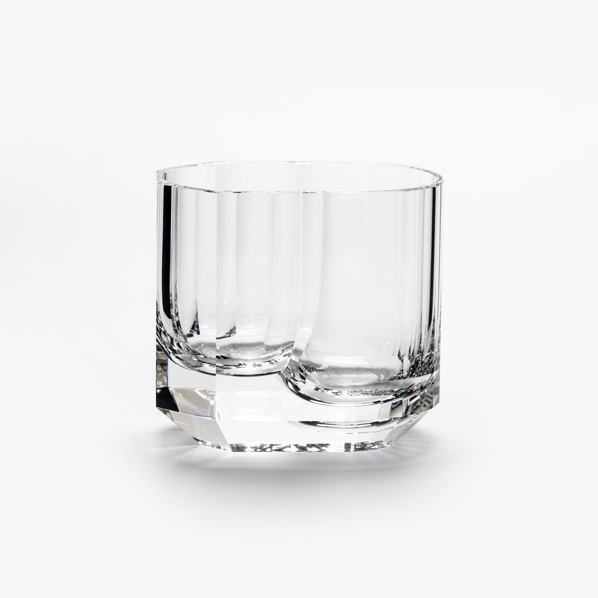 Cold Cut Whiskey Rocks Glass with Ice Ball Chamber