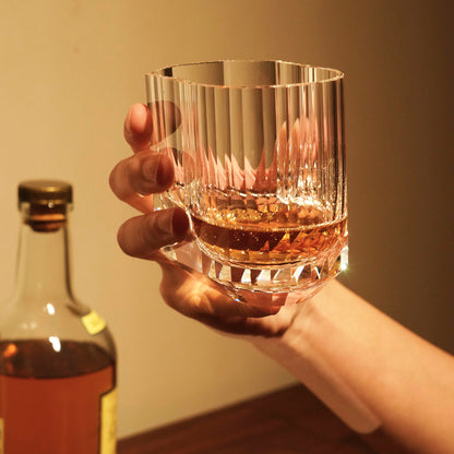 Cold Cut Whiskey Rocks Glass with Ice Ball Chamber
