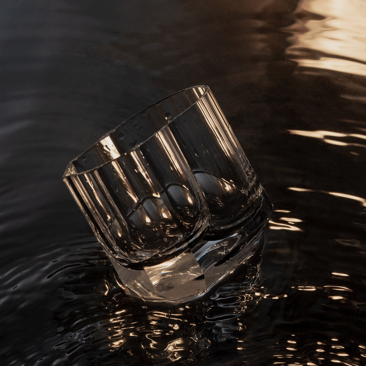 Cold Cut Whiskey Rocks Glass with Ice Ball Chamber
