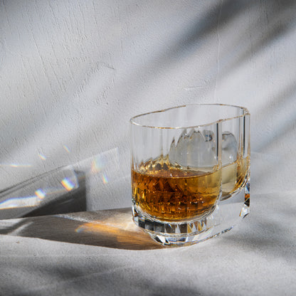 Cold Cut Whiskey Rocks Glass with Ice Ball Chamber