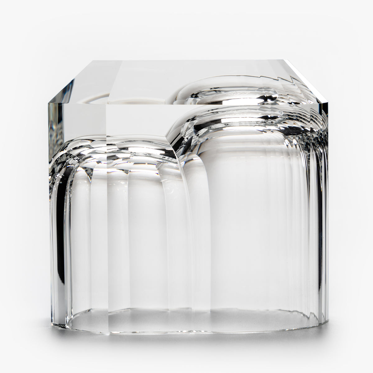 Cold Cut Whiskey Rocks Glass with Ice Ball Chamber
