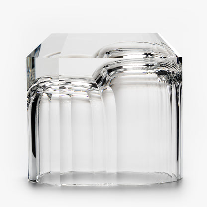 Cold Cut Whiskey Rocks Glass with Ice Ball Chamber