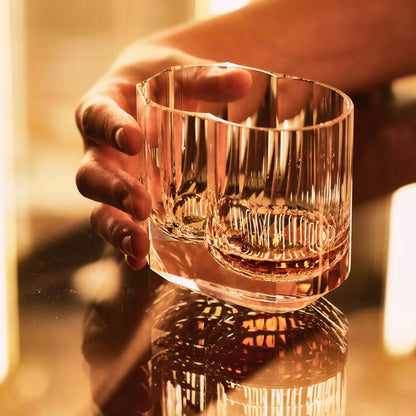 Cold Cut Whiskey Rocks Glass with Ice Ball Chamber