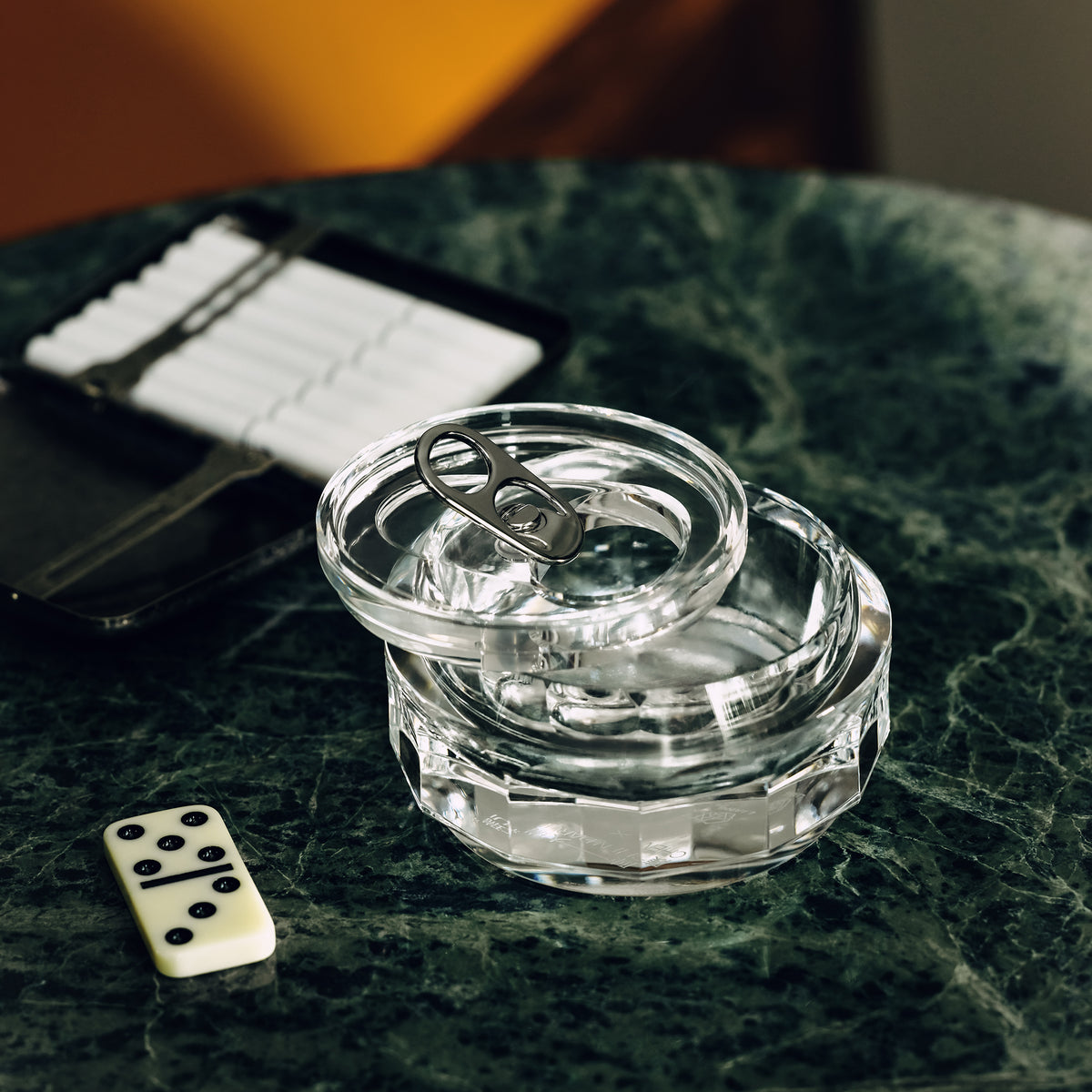 Just Right Crystal Glass Ashtray