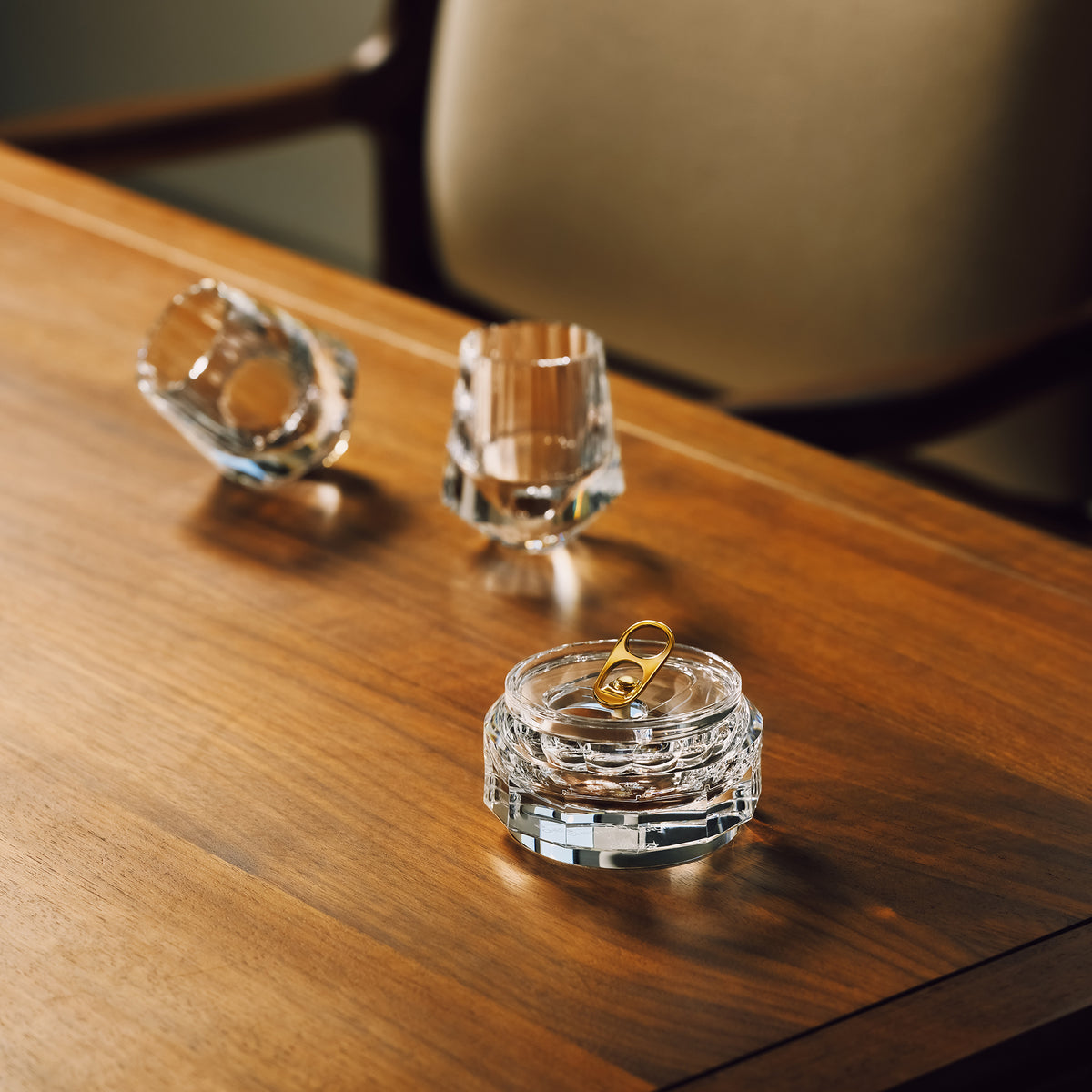 Just Right Crystal Glass Ashtray